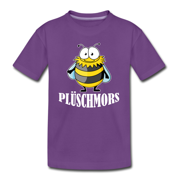 Kinder Premium T-Shirt Plüschmors - Lila