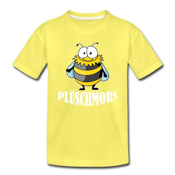 Kinder Premium T-Shirt Plüschmors - Gelb