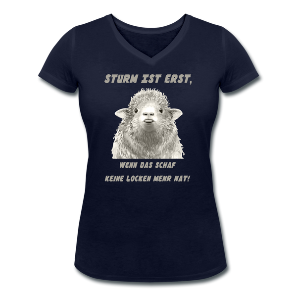 Frauen Bio-T-Shirt mit V-Ausschnitt von Stanley & Stella - Navy