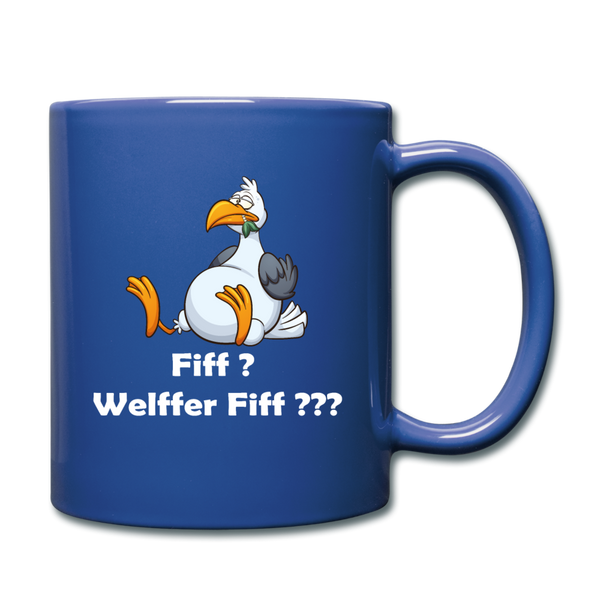 Tasse FIFF | Norddeutscher Humor - Royalblau