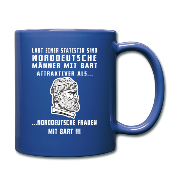 Tasse NORDDEUTSCHE MÄNNER MIT BART | Norddeutscher Humor - Royalblau