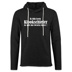 Leichtes Kapuzensweatshirt Unisex KLOOKSCHIETER | Norddeutscher Humor - Anthrazit