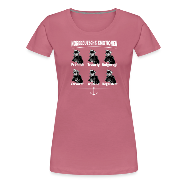 Damen Premium T-Shirt NORDDEUTSCHE EMOTIONEN | Norddeutscher Humor - Malve